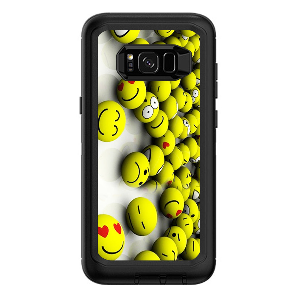  Tennis Balls Happy Faces Otterbox Defender Samsung Galaxy S8 Plus Skin