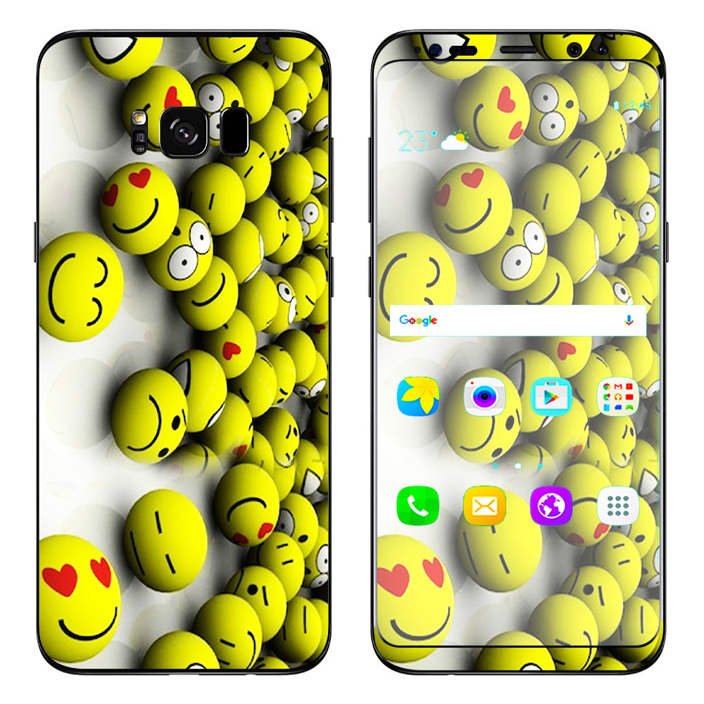  Tennis Balls Happy Faces Samsung Galaxy S8 Plus Skin