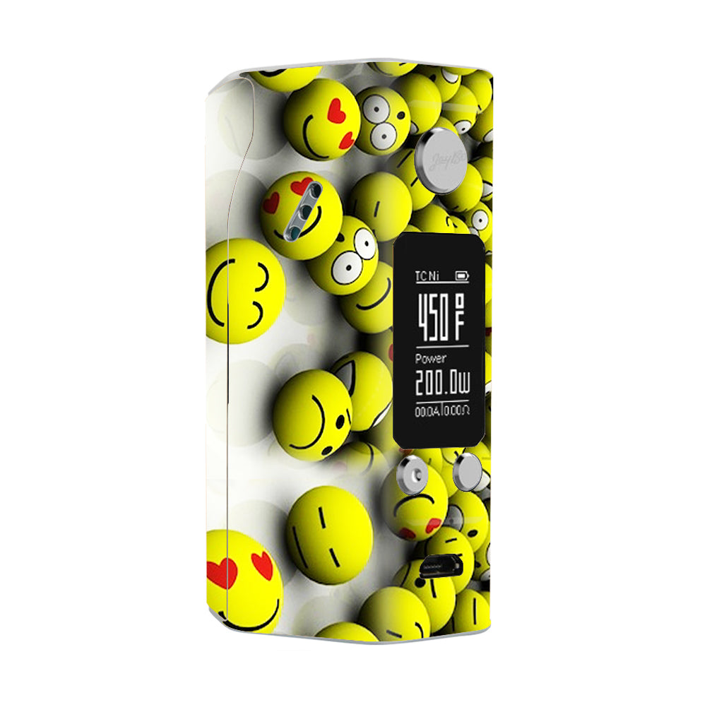  Tennis Balls Happy Faces Wismec Reuleaux RX200S Skin