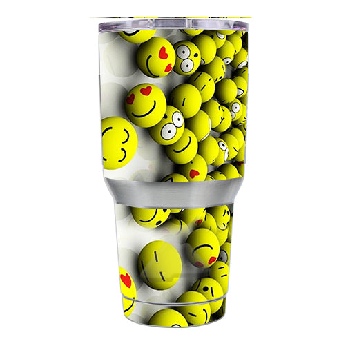  Tennis Balls Happy Faces Ozark Trail 30oz Tumbler Skin