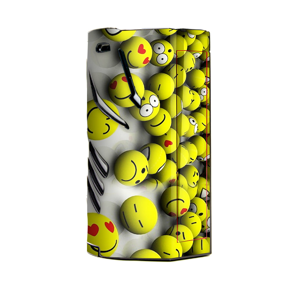  Tennis Balls Happy Faces T-Priv 3 Smok Skin