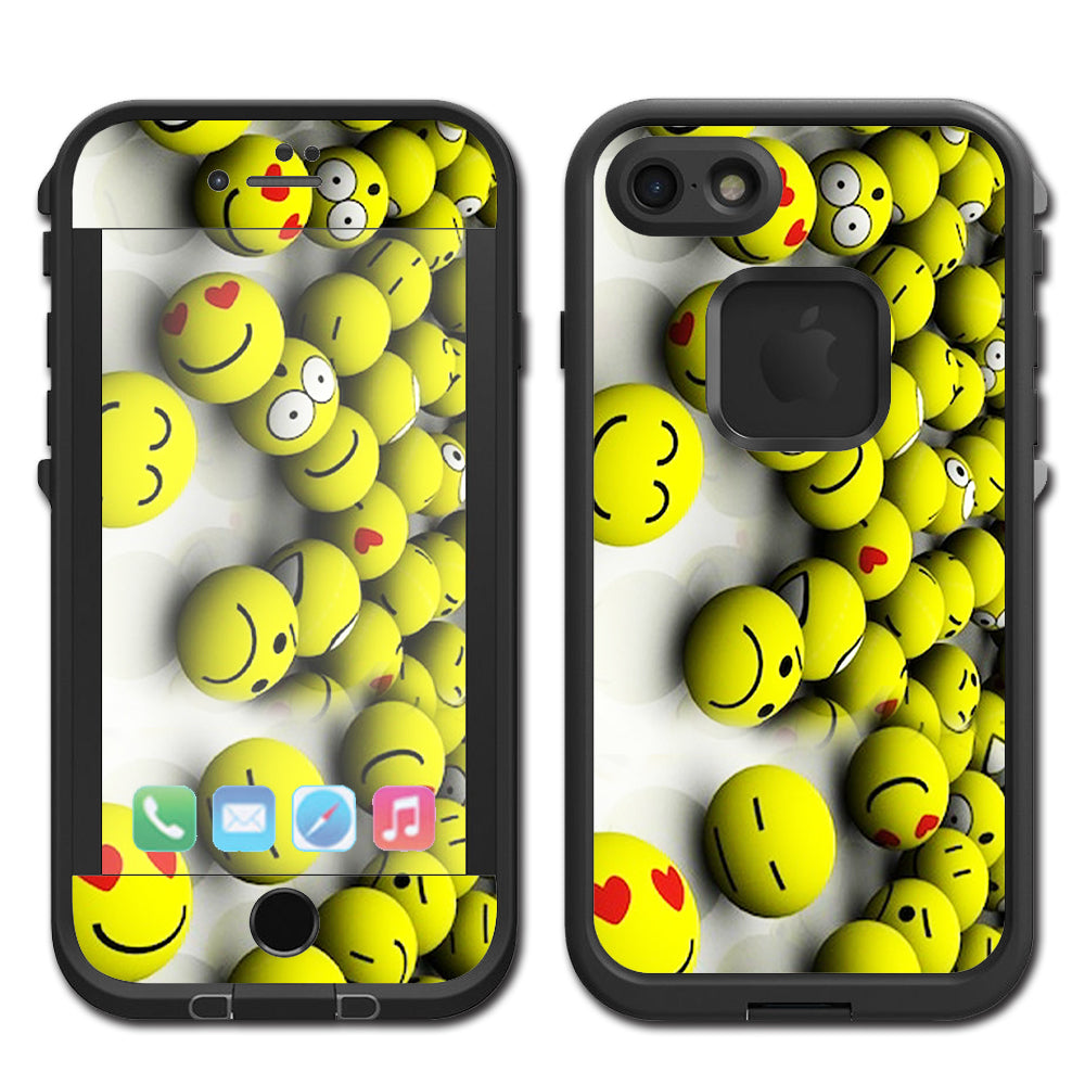  Tennis Balls Happy Faces Lifeproof Fre iPhone 7 or iPhone 8 Skin