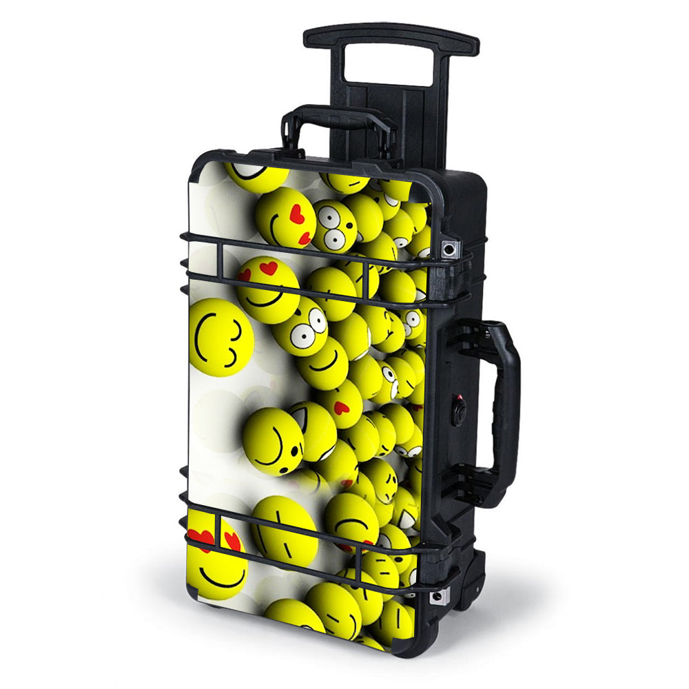  Tennis Balls Happy Faces Pelican Case 1510 Skin