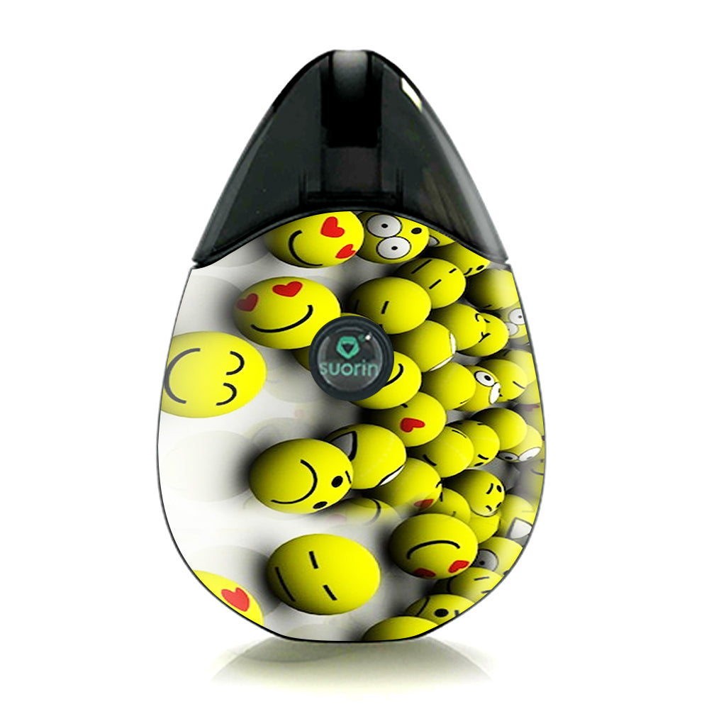  Tennis Balls Happy Faces Suorin Drop Skin