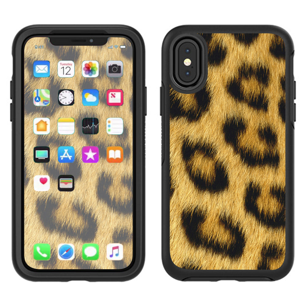  Cheetah Print Otterbox Defender Apple iPhone X Skin