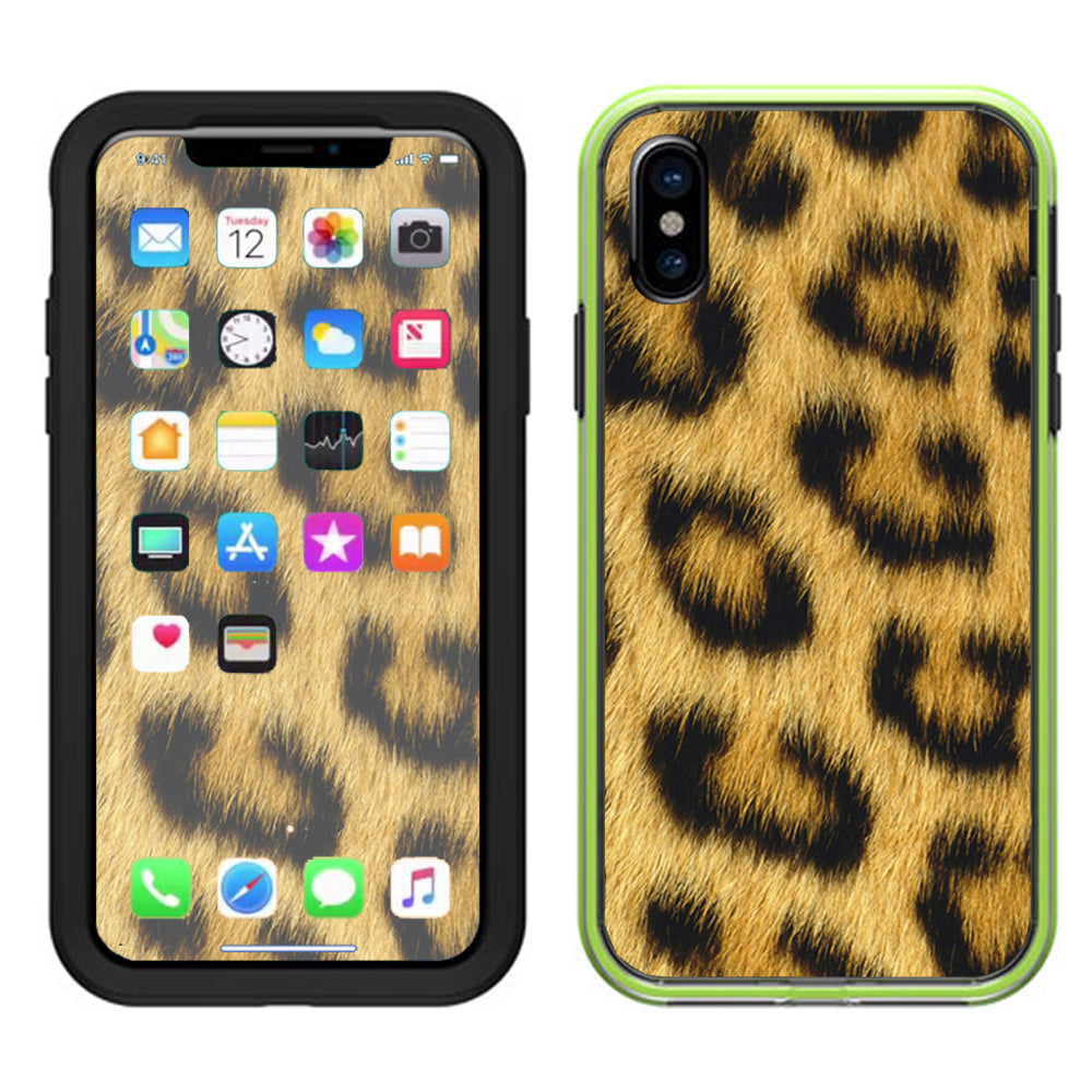  Cheetah Print Lifeproof Slam Case iPhone X Skin