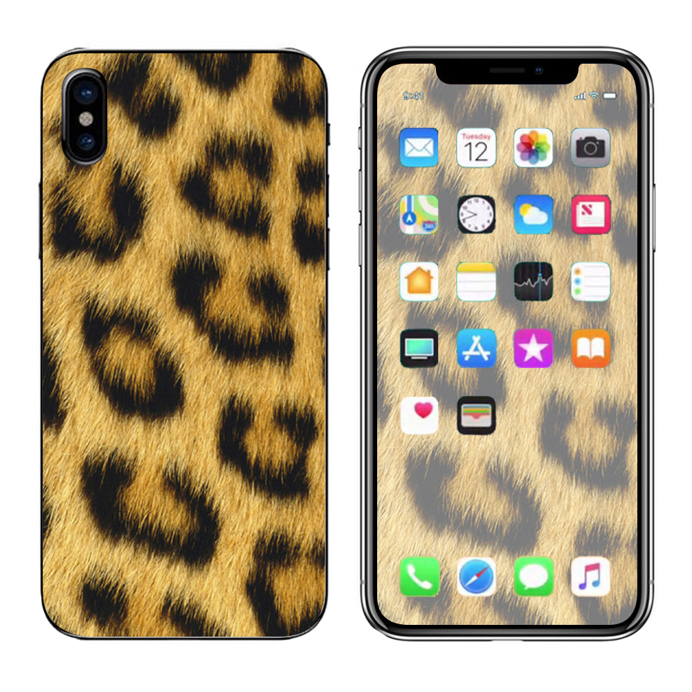  Cheetah Print Apple iPhone X Skin