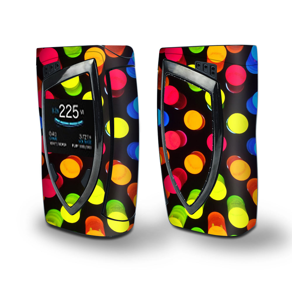 Skin Decal Vinyl Wrap for Smok Devilkin Kit 225w Vape (includes TFV12 Prince Tank Skins) skins cover / Polka Dot Blur