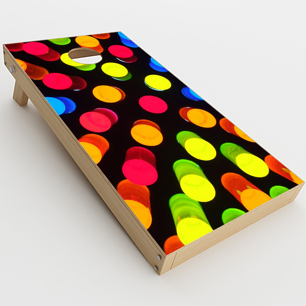  Polka Dot Blur Cornhole Game Boards  Skin