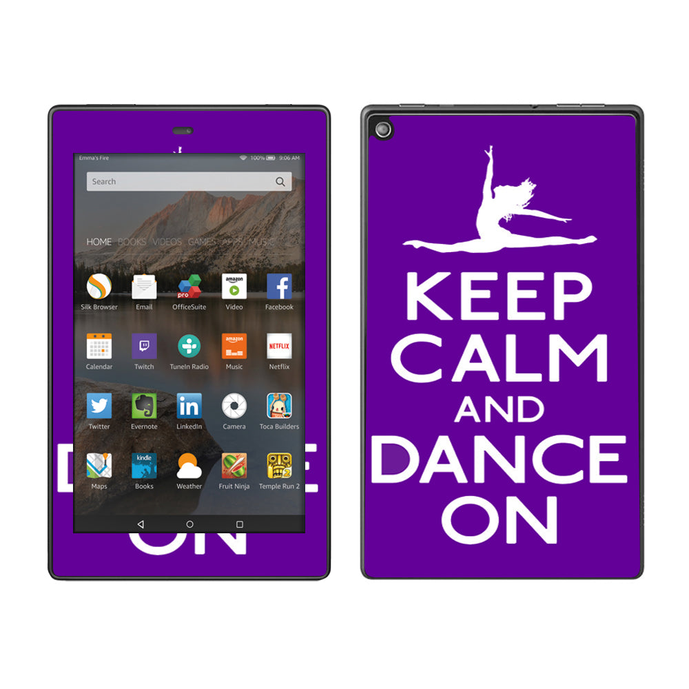  Keep Calm Dance On Amazon Fire HD 8 Skin