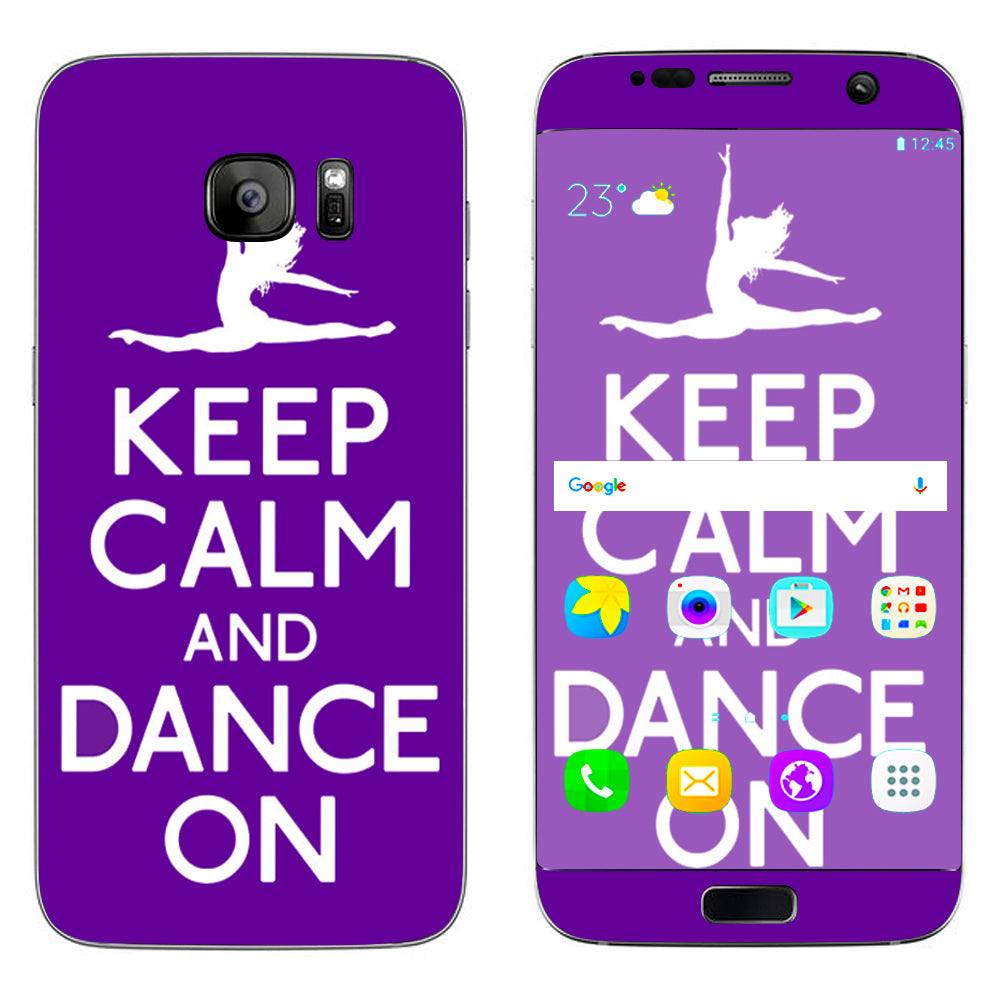  Keep Calm Dance On Samsung Galaxy S7 Edge Skin