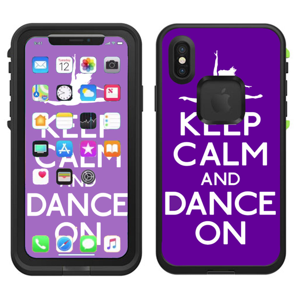  Keep Calm Dance On Lifeproof Fre Case iPhone X Skin