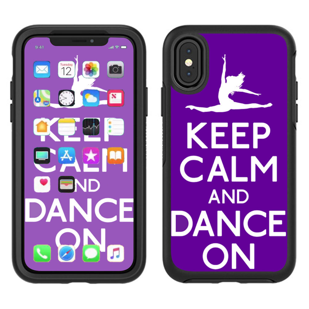  Keep Calm Dance On Otterbox Defender Apple iPhone X Skin