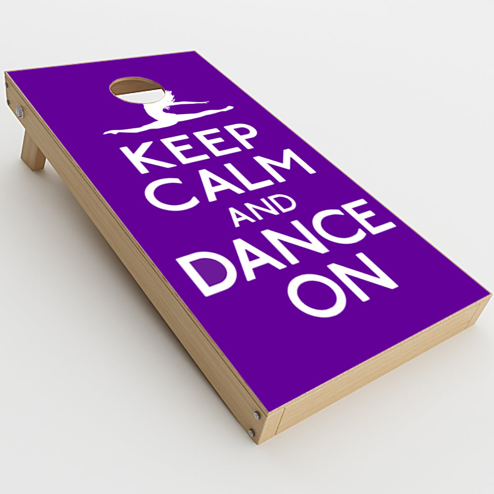  Keep Calm Dance On Cornhole Game Boards  Skin