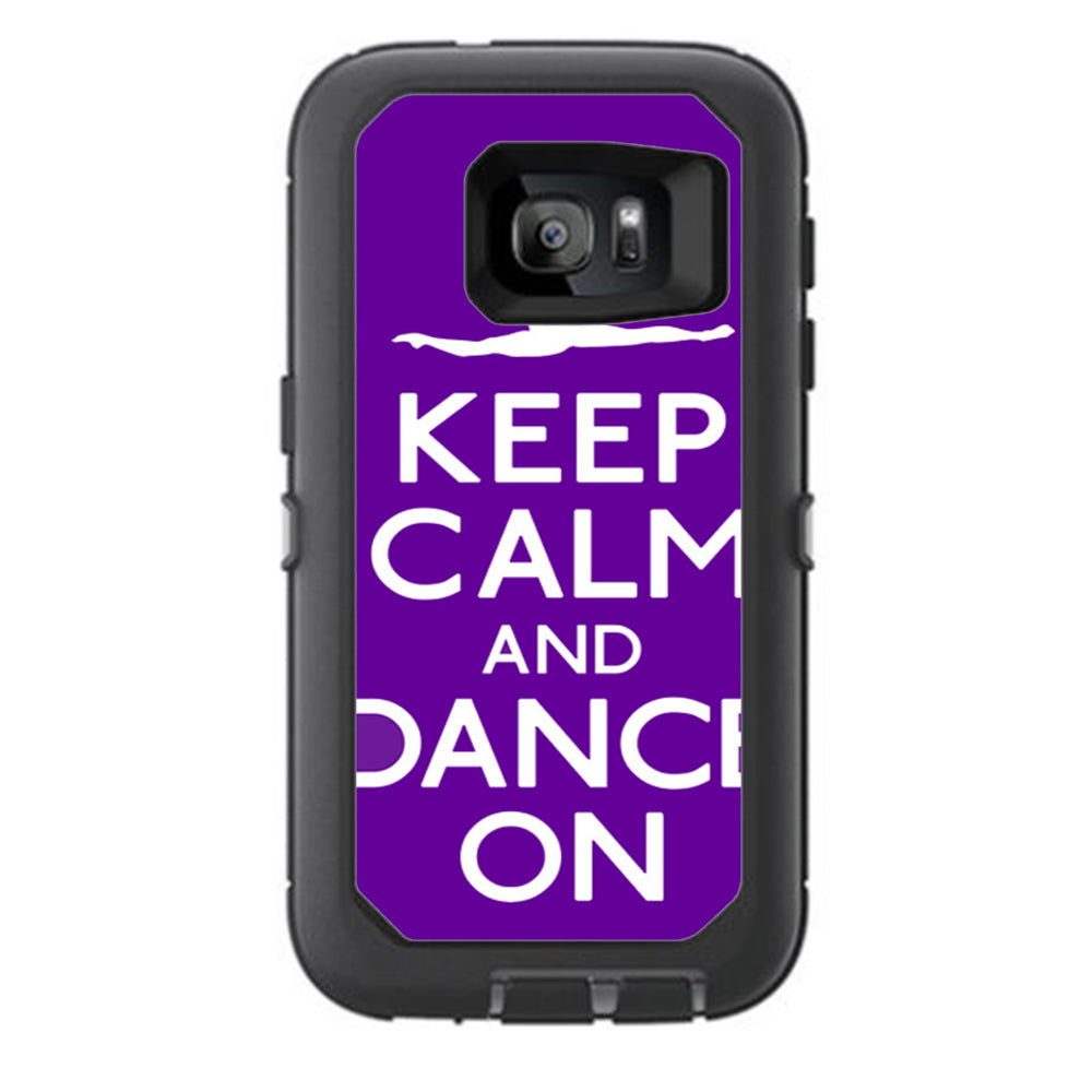  Keep Calm Dance On Otterbox Defender Samsung Galaxy S7 Skin