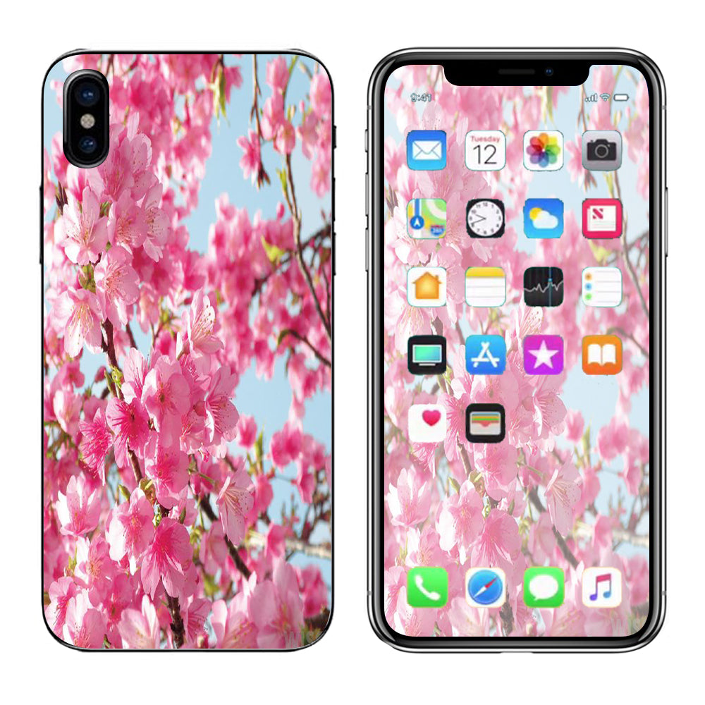  Cherry Blossom Apple iPhone X Skin