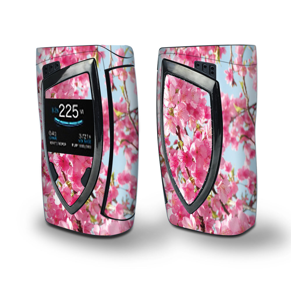 Skin Decal Vinyl Wrap for Smok Devilkin Kit 225w Vape (includes TFV12 Prince Tank Skins) skins cover / Cherry Blossom