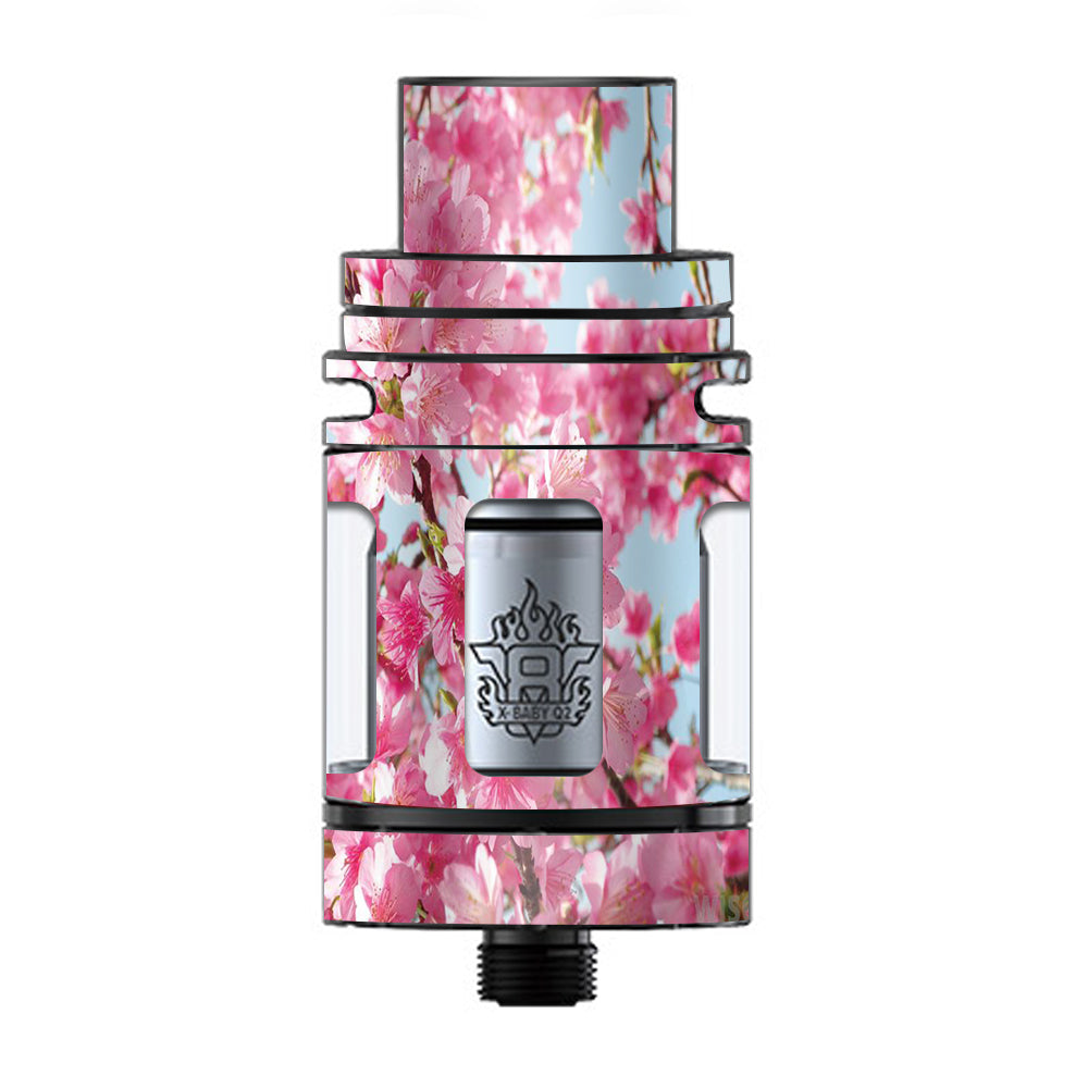  Cherry Blossom TFV8 X-baby Tank Smok Skin