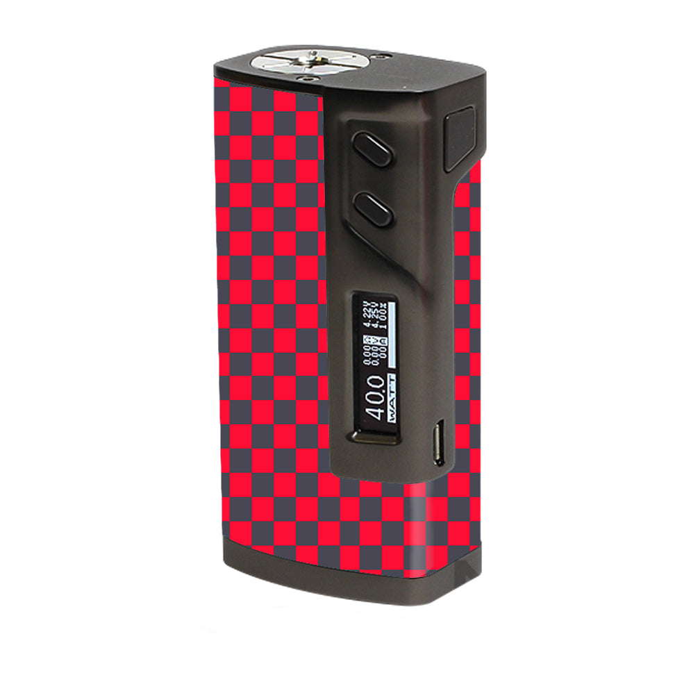  Red Gray Checkers Sigelei 213W Skin