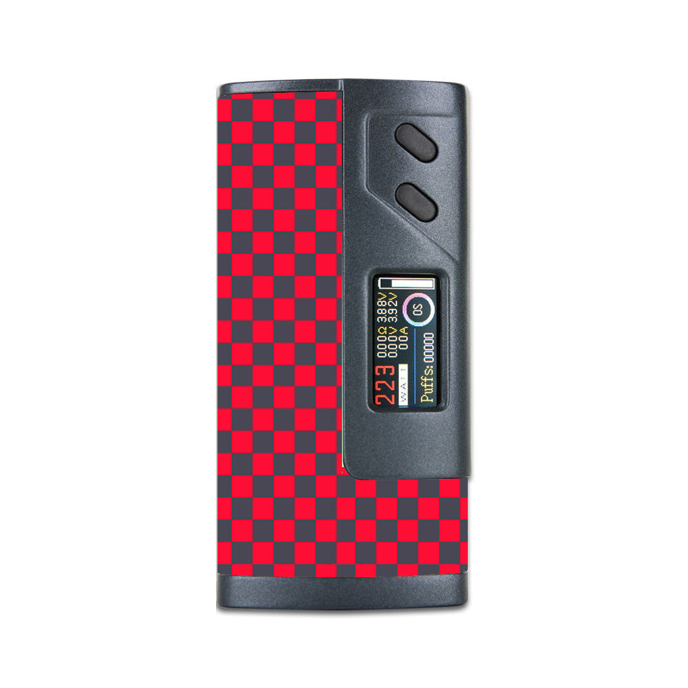  Red Gray Checkers Sigelei 213W Plus Skin