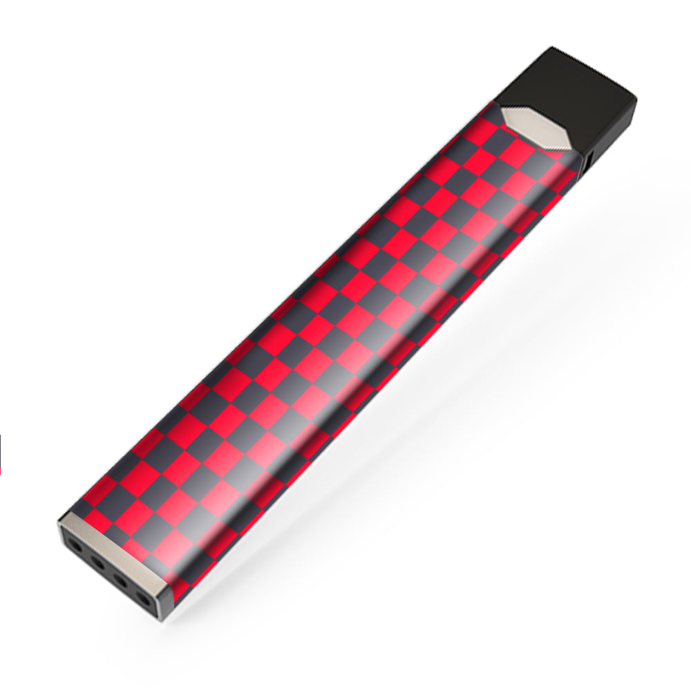  Red Gray Checkers JUUL Skin