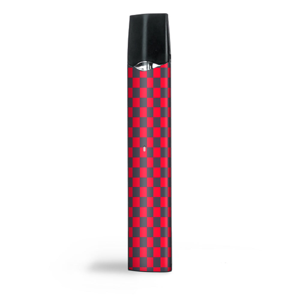  Red Gray Checkers Smok Infinix Ultra Portable Skin