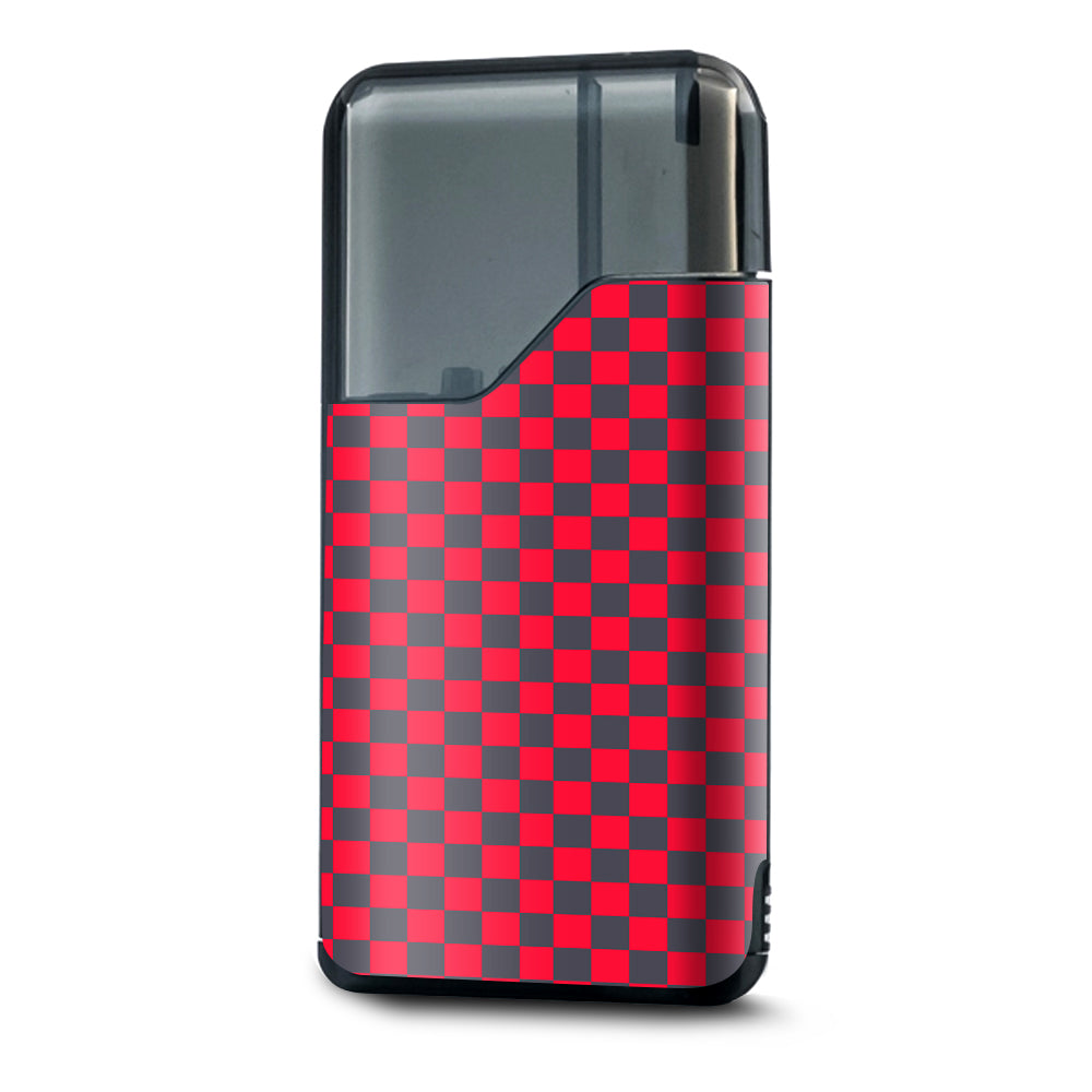  Red Gray Checkers Suorin Air Skin