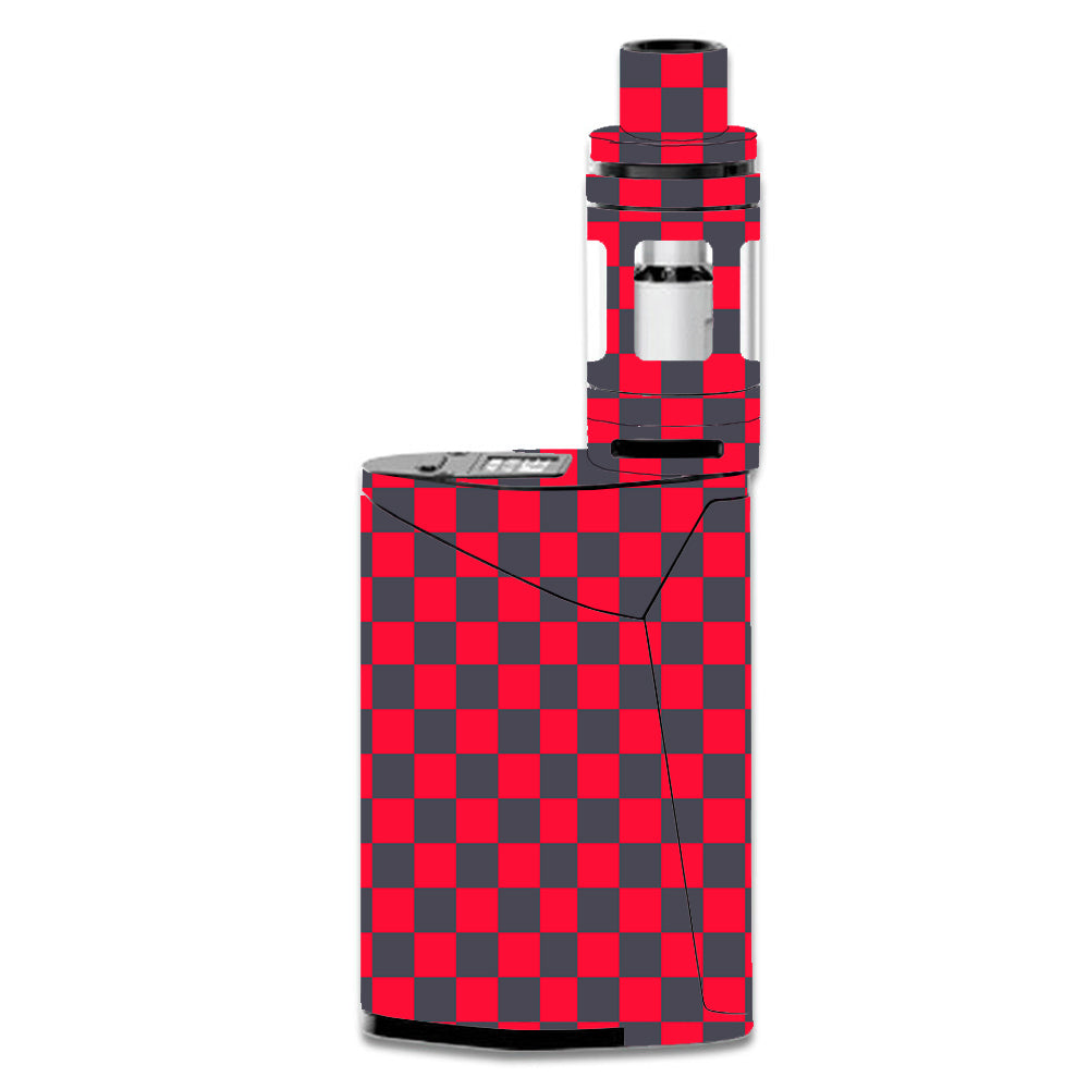  Red Gray Checkers Smok GX350 Skin