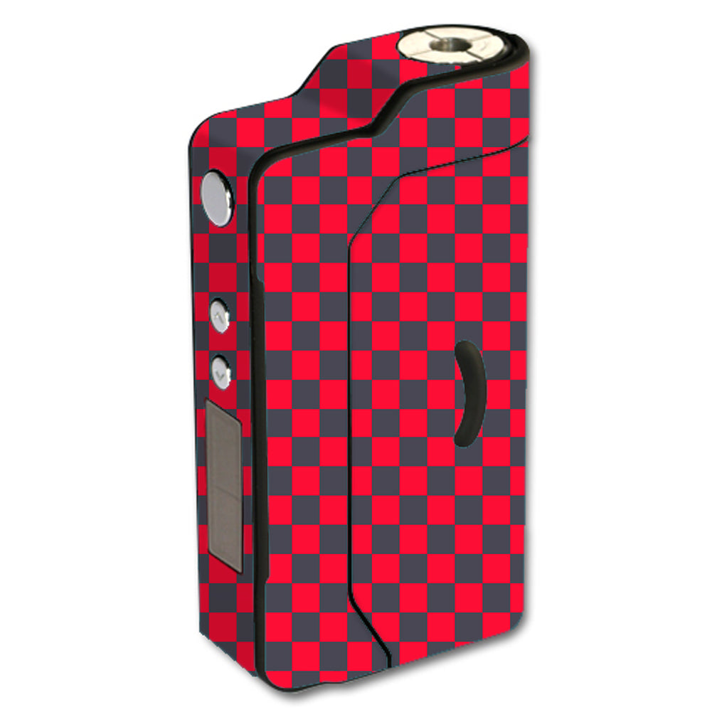  Red Gray Checkers Sigelei 150W TC Skin