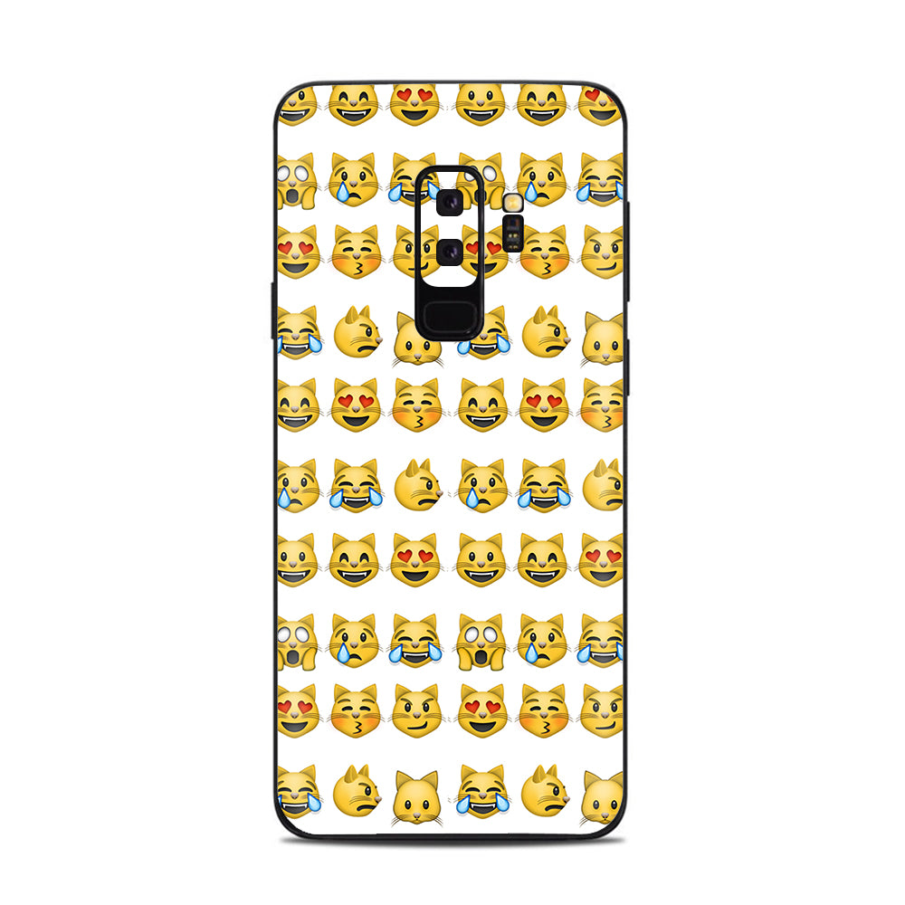  Cat Emoji Collage Samsung Galaxy S9 Plus Skin