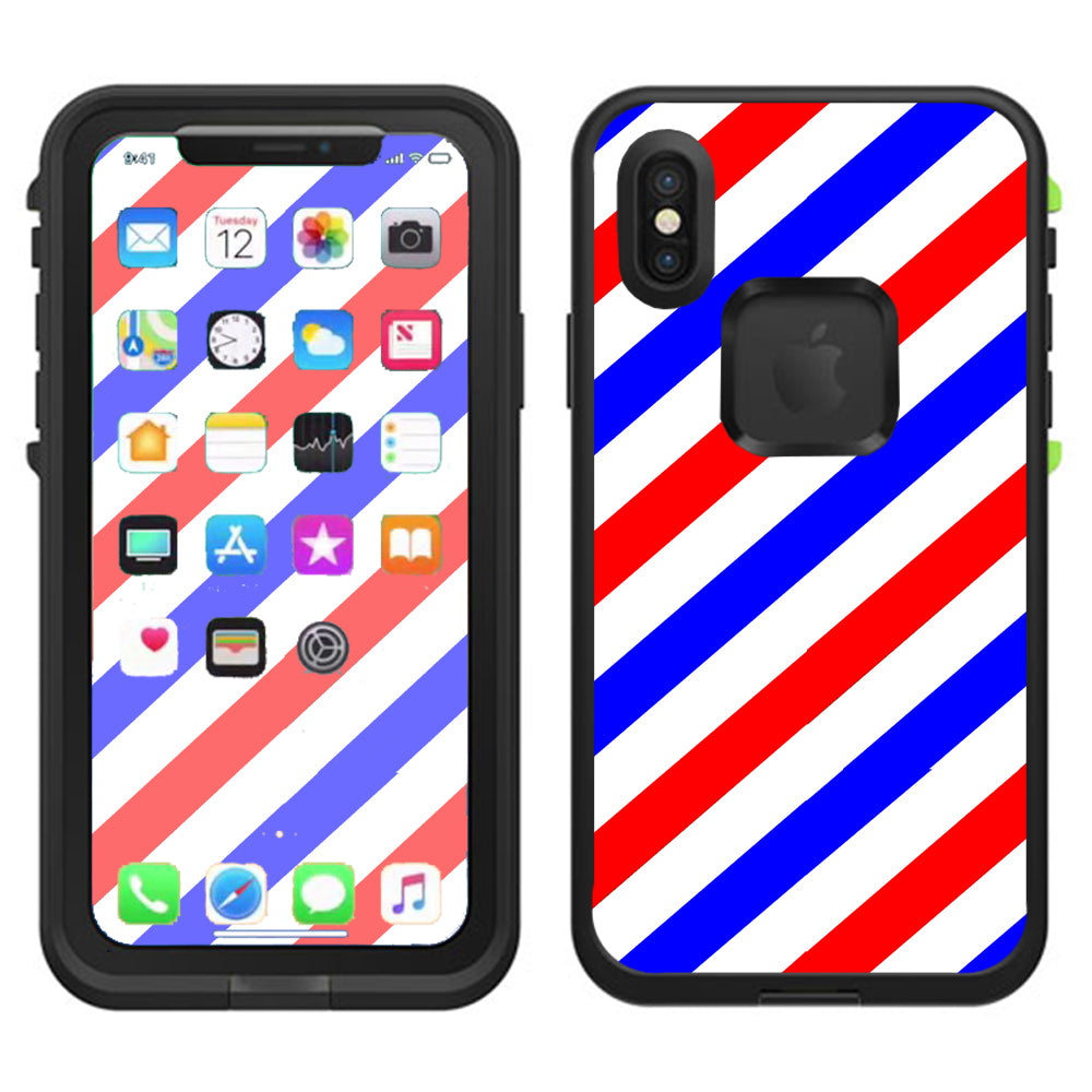  Barber Shop Poll Lifeproof Fre Case iPhone X Skin