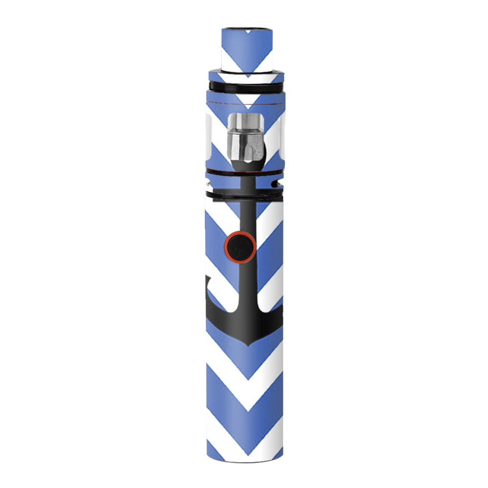  Blue Chevron Black Anchor Smok Stick V8 Skin