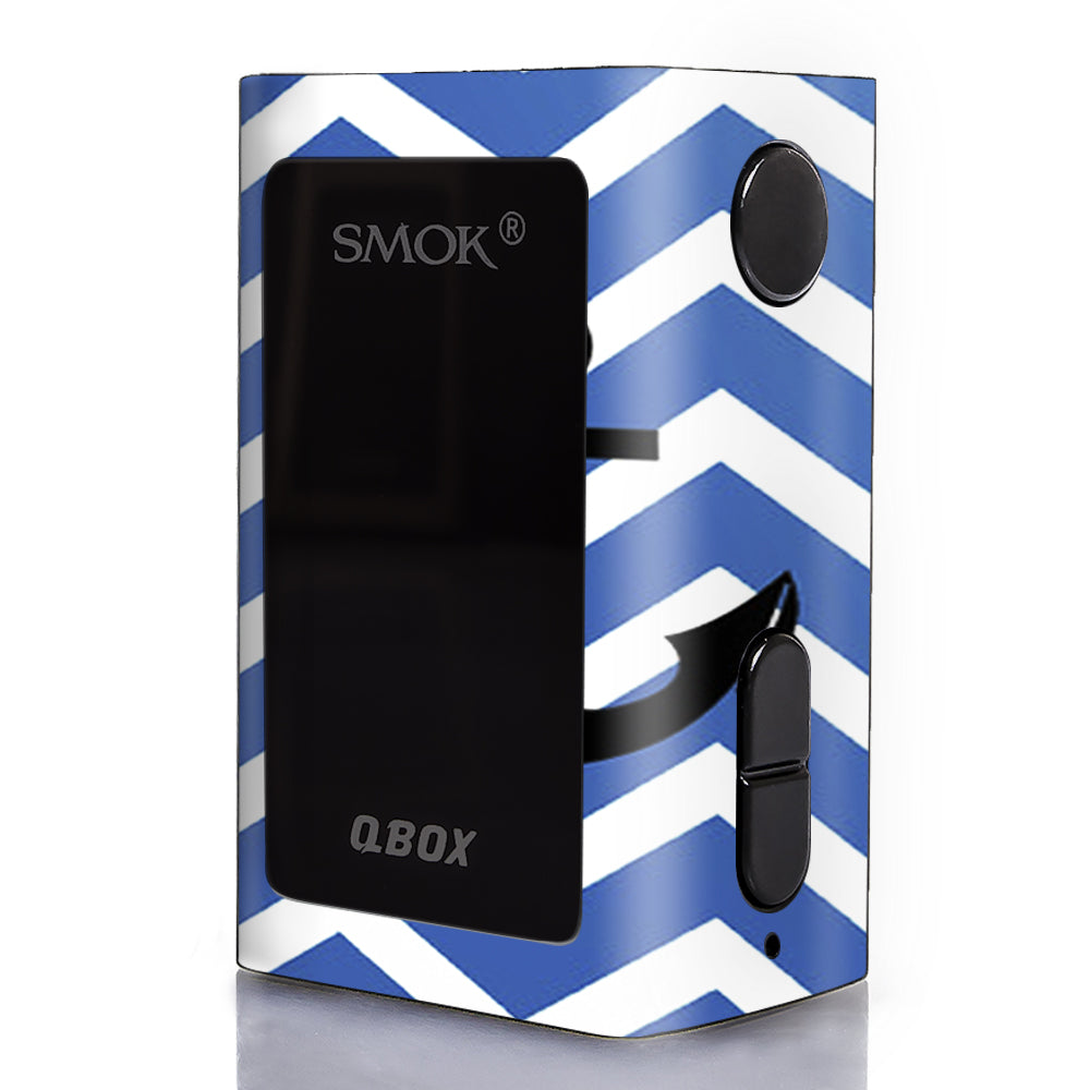  Blue Chevron Black Anchor Smok Q-Box Skin