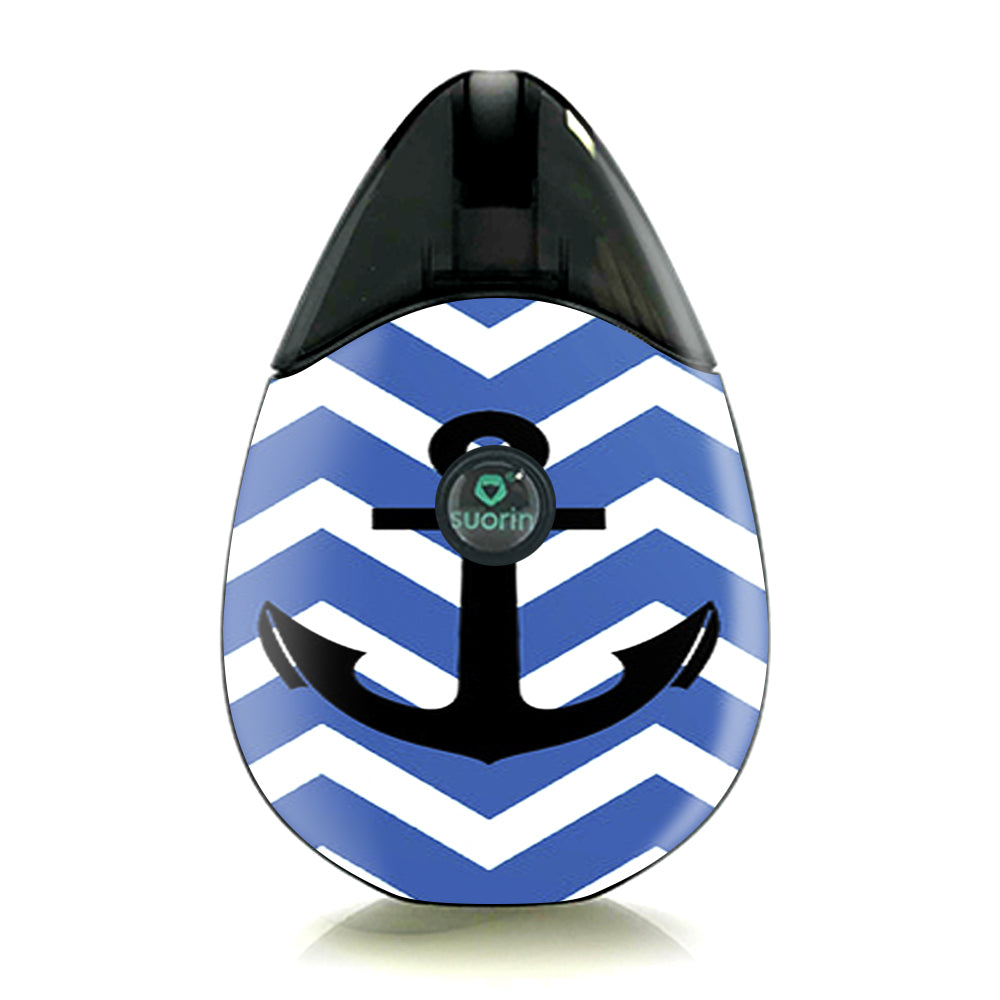  Blue Chevron Black Anchor Suorin Drop Skin