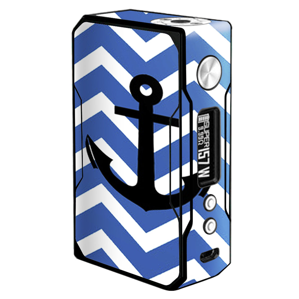  Blue Chevron Black Anchor Voopoo Drag 157w Skin