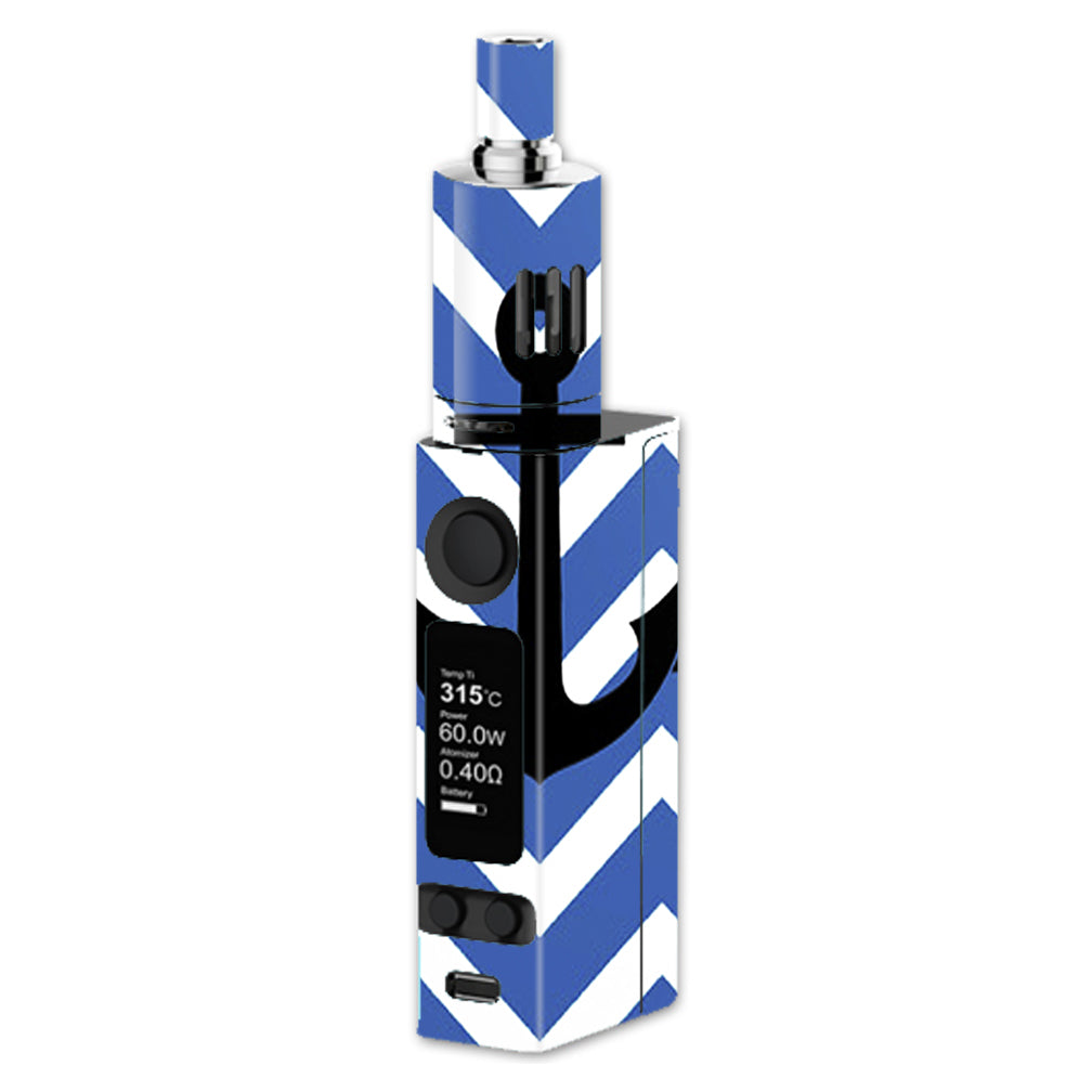  Blue Chevron Black Anchor Joyetech Evic VTC Mini Skin