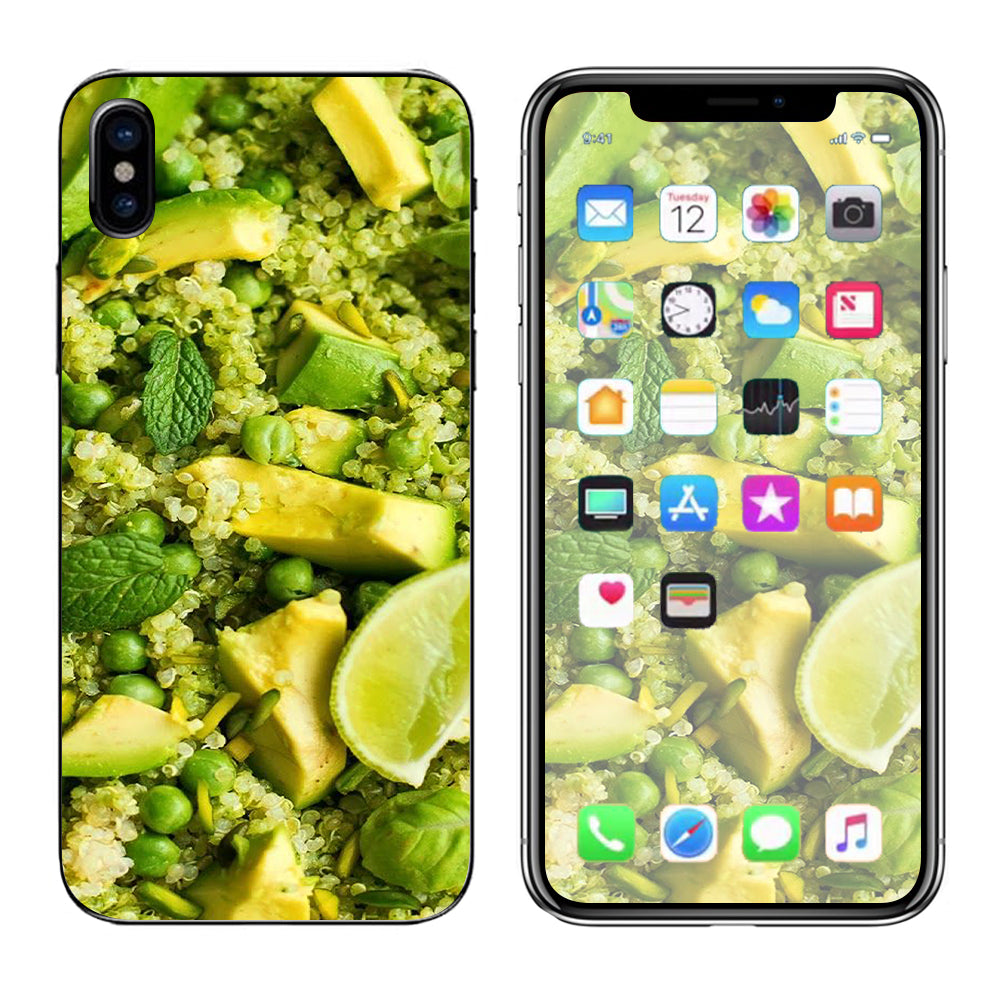  Avocado Salad Vegan  Apple iPhone X Skin