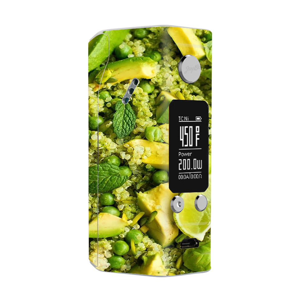  Avocado Salad Vegan Wismec Reuleaux RX200S Skin