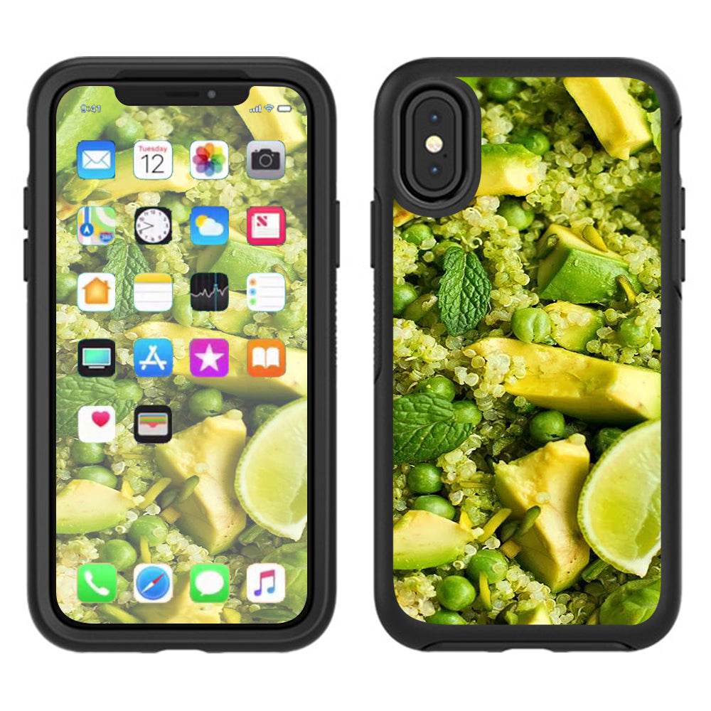  Avocado Salad Vegan  Otterbox Defender Apple iPhone X Skin