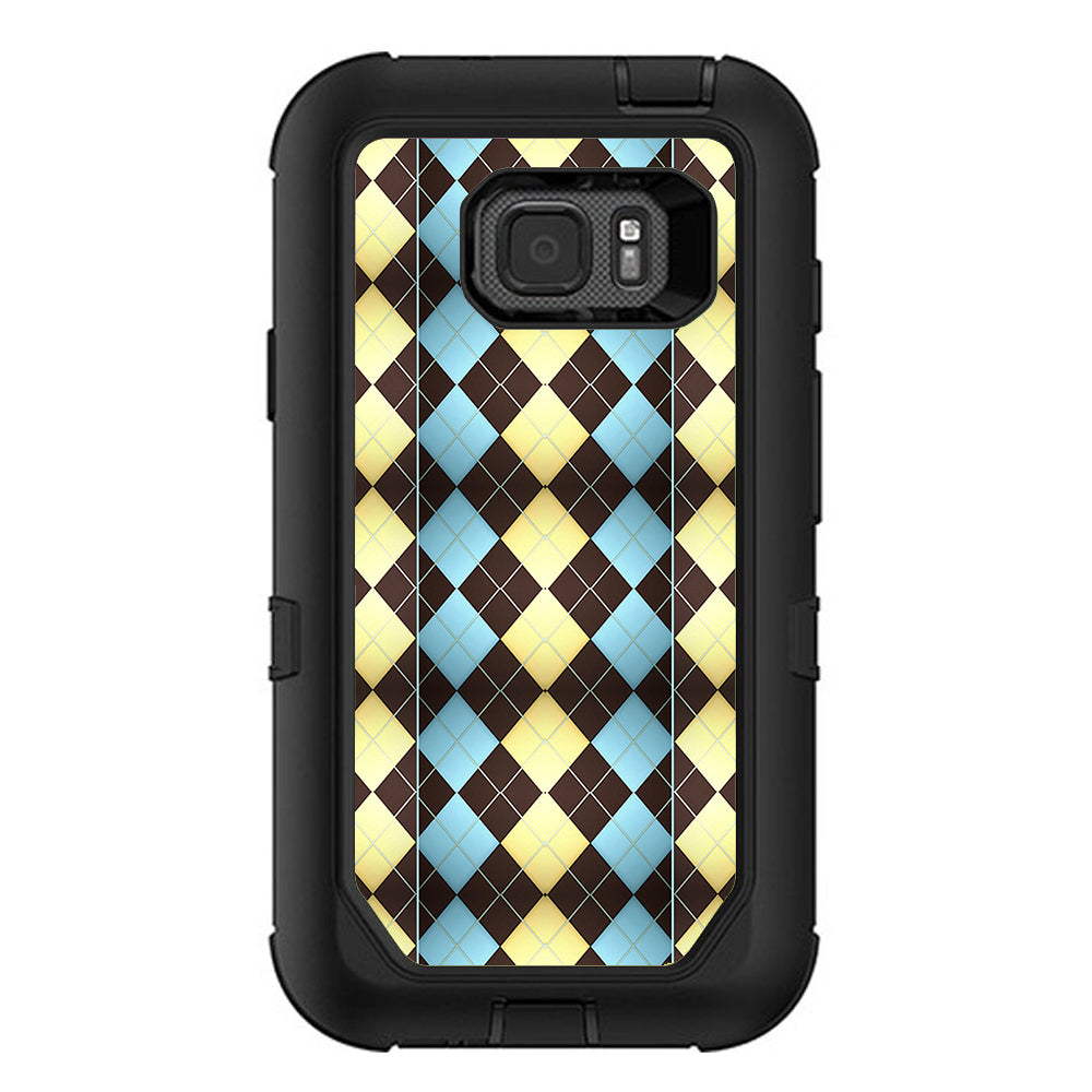  Argyle Pattern Otterbox Defender Samsung Galaxy S7 Active Skin