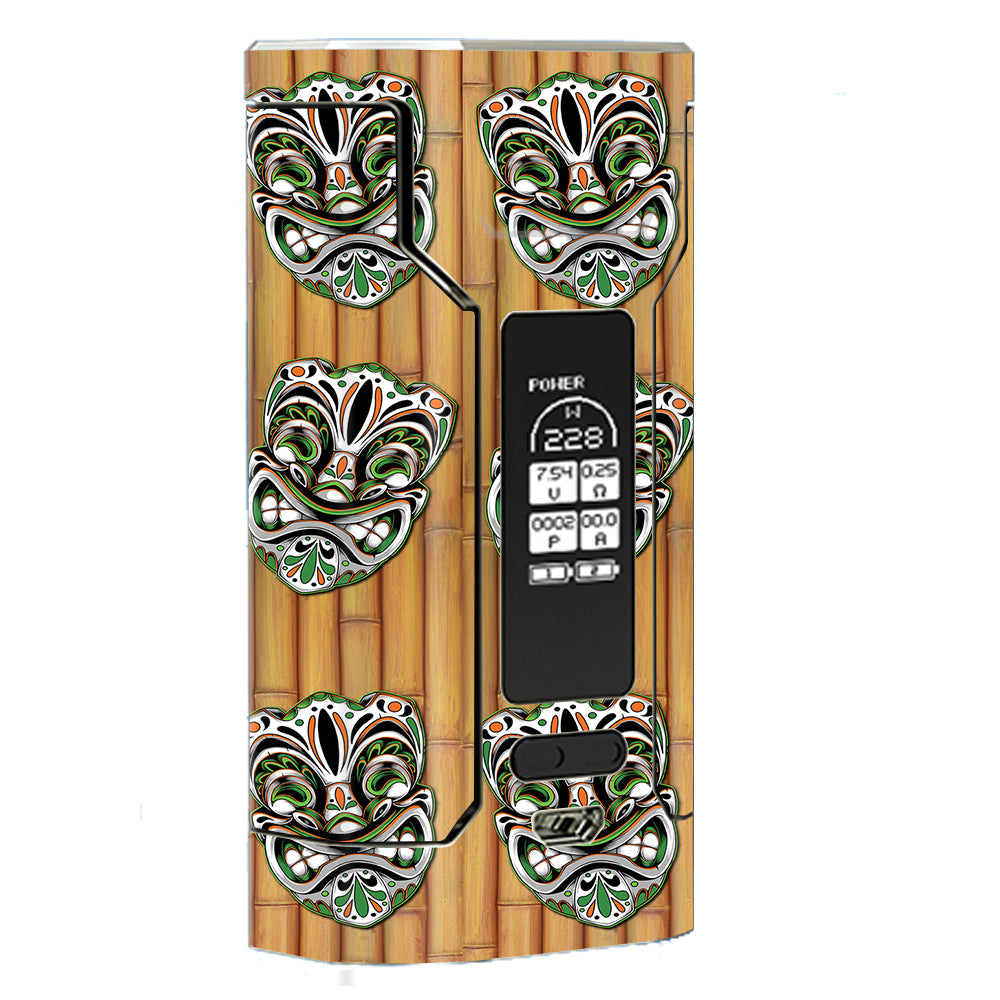  Tiki Faces On Bamboo Wismec Predator 228 Skin