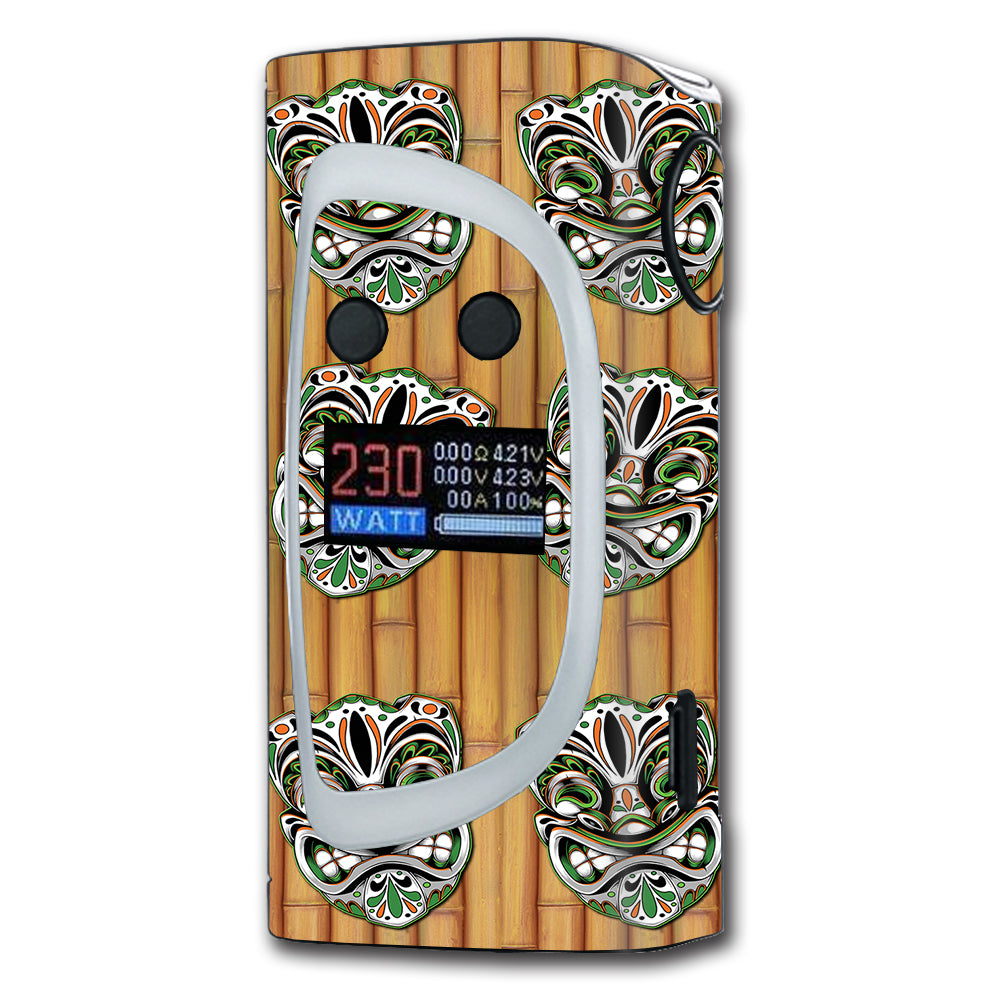  Tiki Faces On Bamboo Sigelei Kaos Spectrum Skin