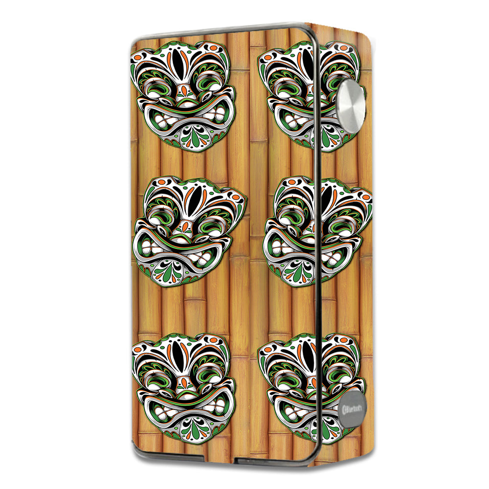  Tiki Faces On Bamboo Laisimo L3 Touch Screen Skin