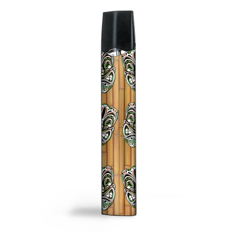  Tiki Faces On Bamboo Smok Infinix Ultra Portable Skin