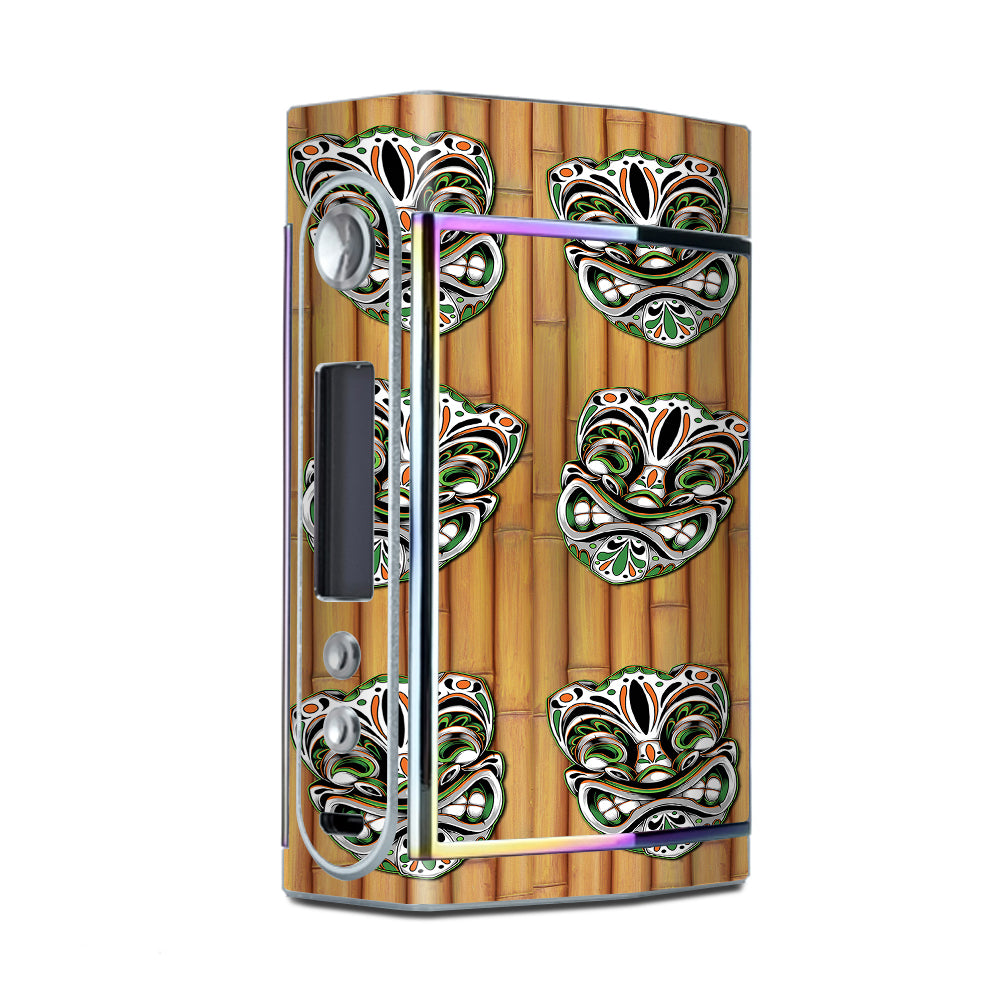  Tiki Faces On Bamboo Too VooPoo Skin