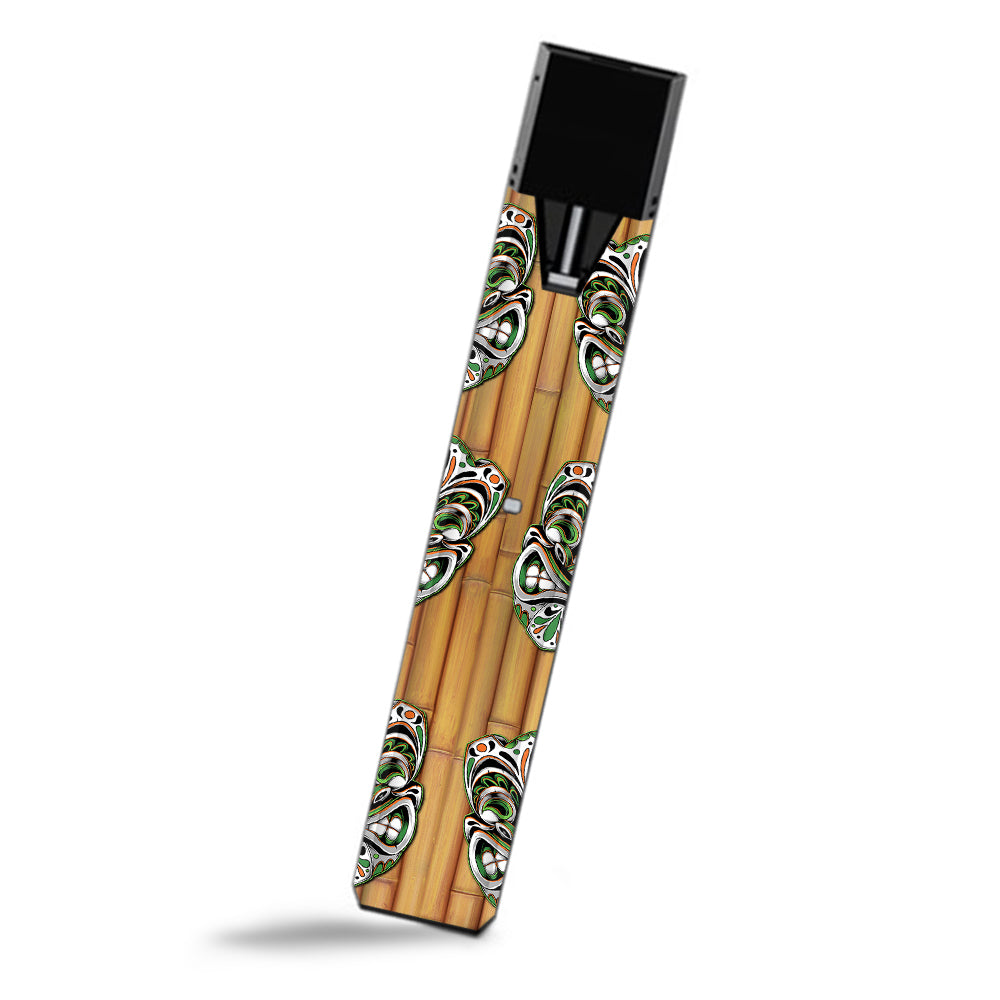  Tiki Faces On Bamboo Smok Fit Ultra Portable Skin