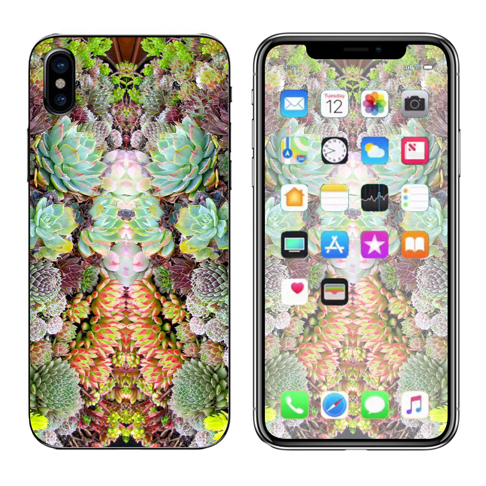  Succulents Floral  Apple iPhone X Skin