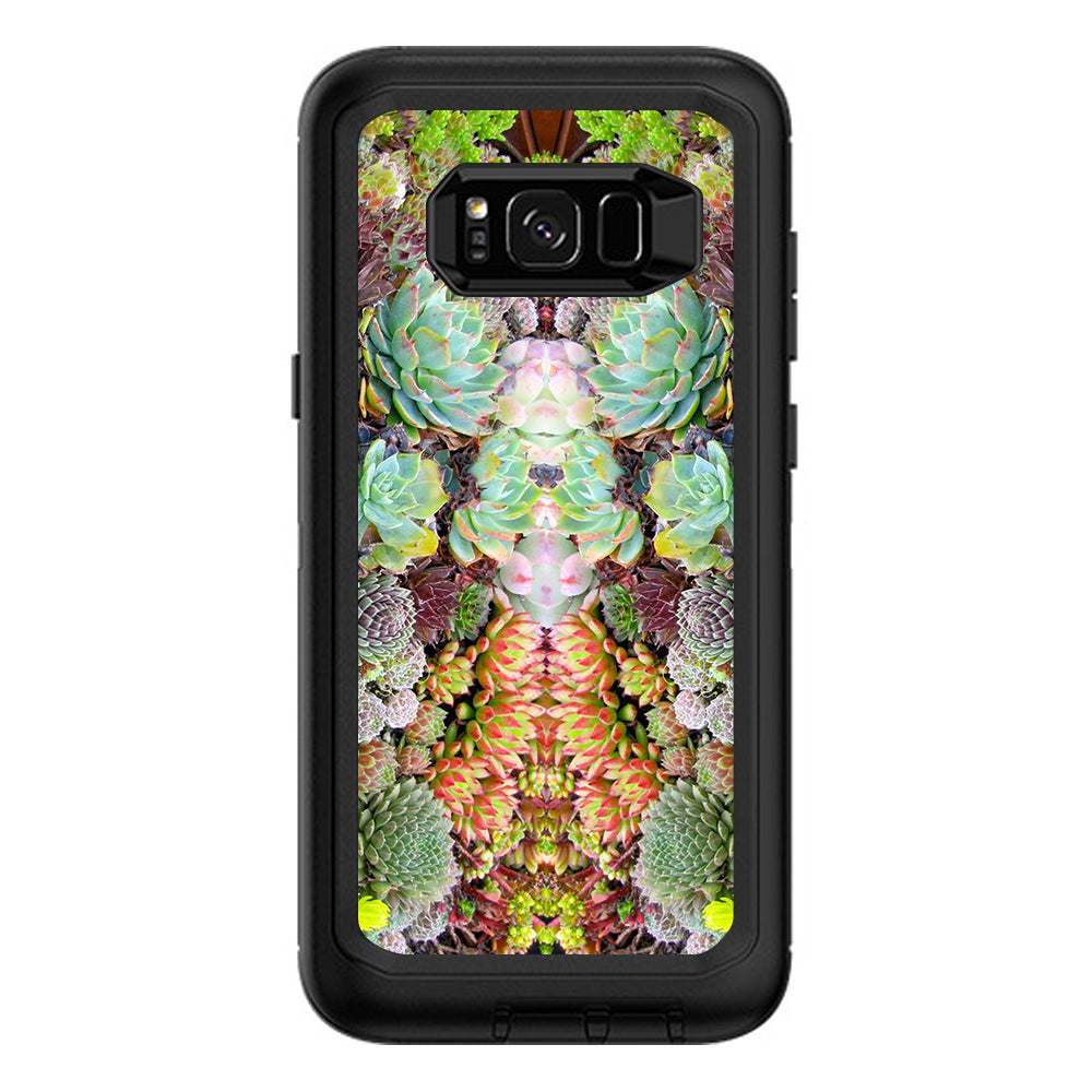  Succulents Floral  Otterbox Defender Samsung Galaxy S8 Plus Skin