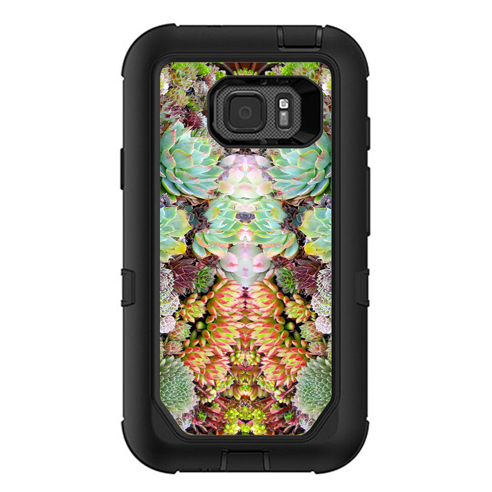  Succulents Floral Otterbox Defender Samsung Galaxy S7 Active Skin