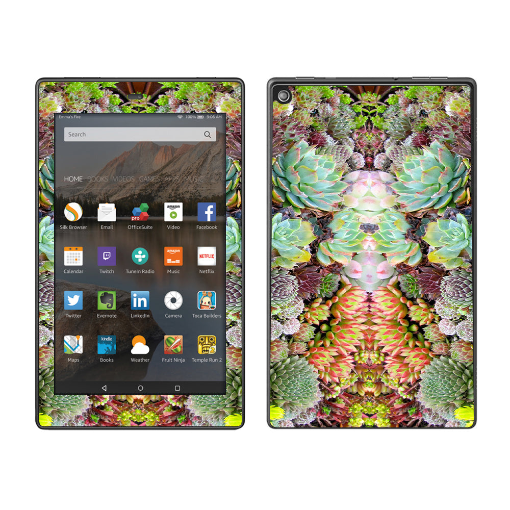  Succulents Floral  Amazon Fire HD 8 Skin